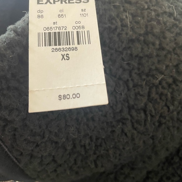 Teddy jacket NWT with faux leather trim - Picture 4 of 7